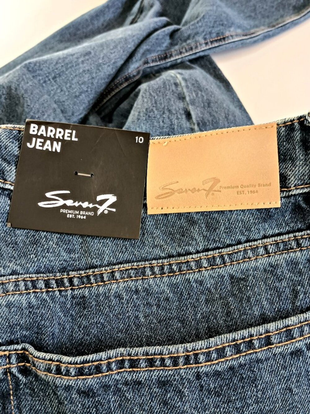 NEW! SEVEN 7 ST JAMES BARREL ANKLE JEANS SZ 10 - Picture 5 of 6
